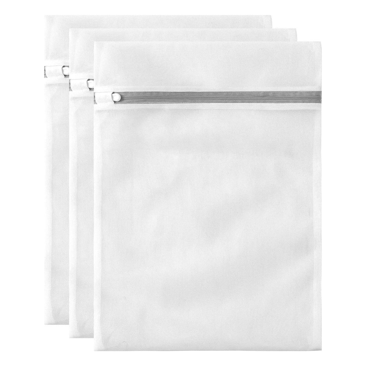 10 Pack Mesh Laundry Bags for Delicates with Non Rust Zipper- MDSXO White Laundry Bags Mesh Wash Bags, Easy Fit Bra, Sock,Lingerie,Sneaker,Baby Laundry for Washing Machine Travel Storage[1XL/3L/3M/3S]