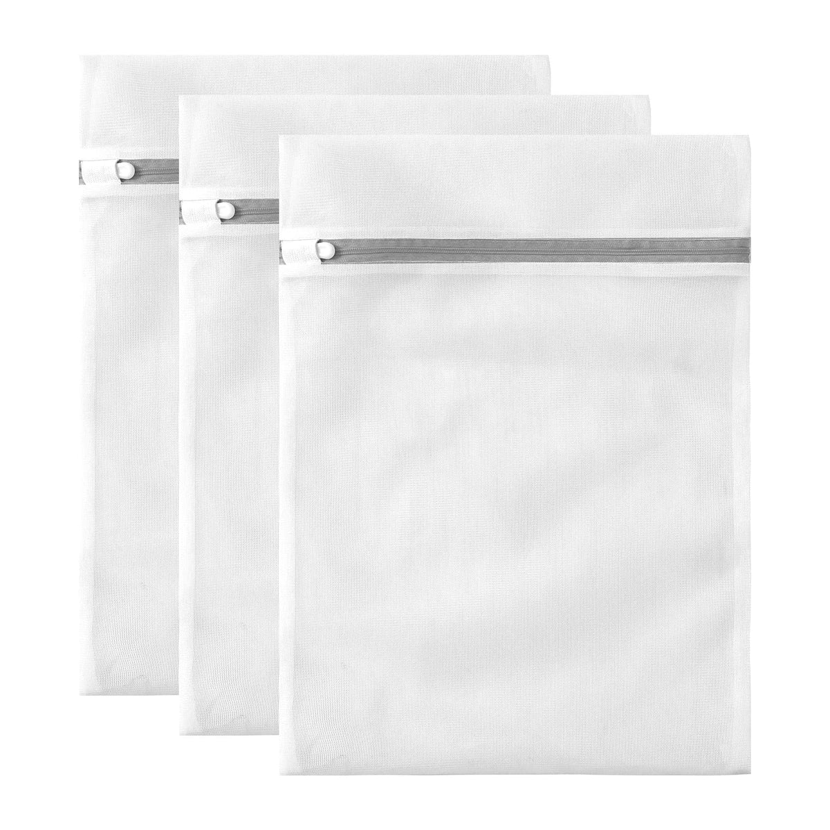 10 Pack Mesh Laundry Bags for Delicates with Non Rust Zipper- MDSXO White Laundry Bags Mesh Wash Bags, Easy Fit Bra, Sock,Lingerie,Sneaker,Baby Laundry for Washing Machine Travel Storage[1XL/3L/3M/3S]