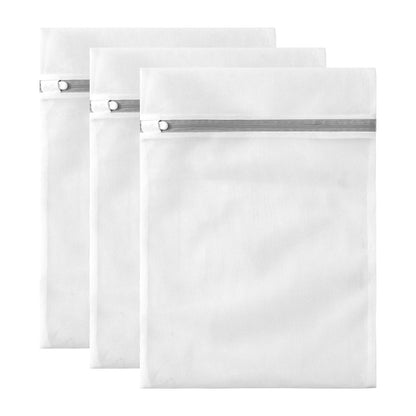 10 Pack Mesh Laundry Bags for Delicates with Non Rust Zipper- MDSXO White Laundry Bags Mesh Wash Bags, Easy Fit Bra, Sock,Lingerie,Sneaker,Baby Laundry for Washing Machine Travel Storage[1XL/3L/3M/3S]