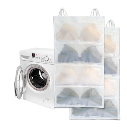 Bra bags for laundry, 1 Pack – Holds 4 A–D Cups, 4-in-1 Cleans, Dries, Stores & Dust-Proof, Bra Washing Bags for Laundry Experience better than a single washing net