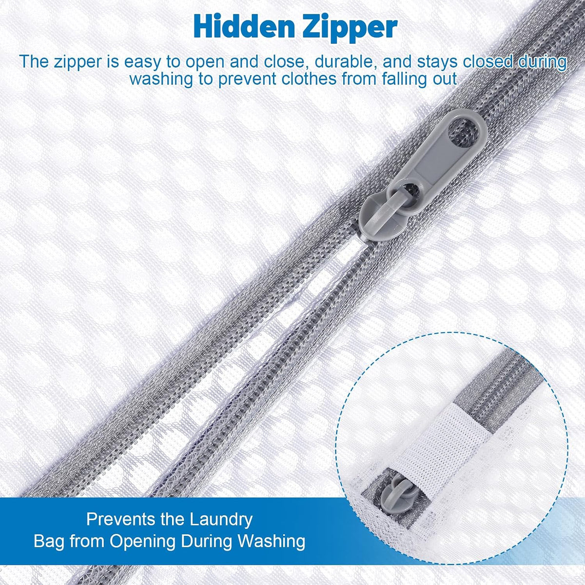 6-Pack Durable Honeycomb Mesh Laundry Bags for Delicates, 16 x 20 Inches