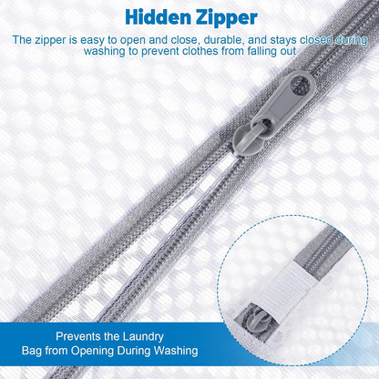 6-Pack Durable Honeycomb Mesh Laundry Bags for Delicates, 16 x 20 Inches