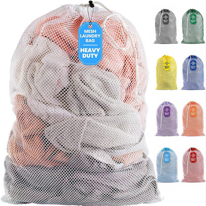 Handy Laundry Mesh Laundry Bags 2 Pack, XL 24x36 in, Heavy Duty Nylon