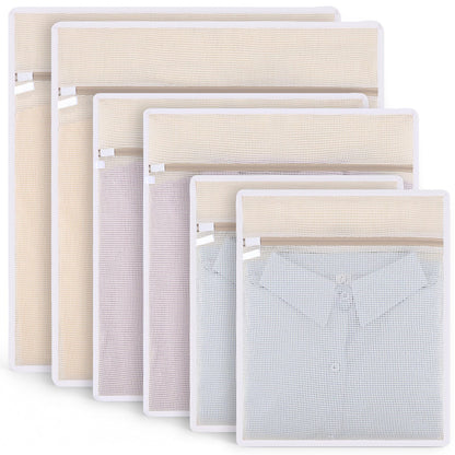 6-Pack Durable Honeycomb Mesh Laundry Bags for Delicates, 16 x 20 Inches