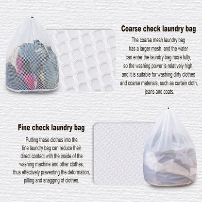 Extra Large Mesh Laundry Bags Washing Bag 2Pack Delicates Bag and Pull net style Laundry Bag Jumbo for Washing Machine Large Mesh Bags for Blankets, Bedding, Coats, Toys (2PCS-XXXL)