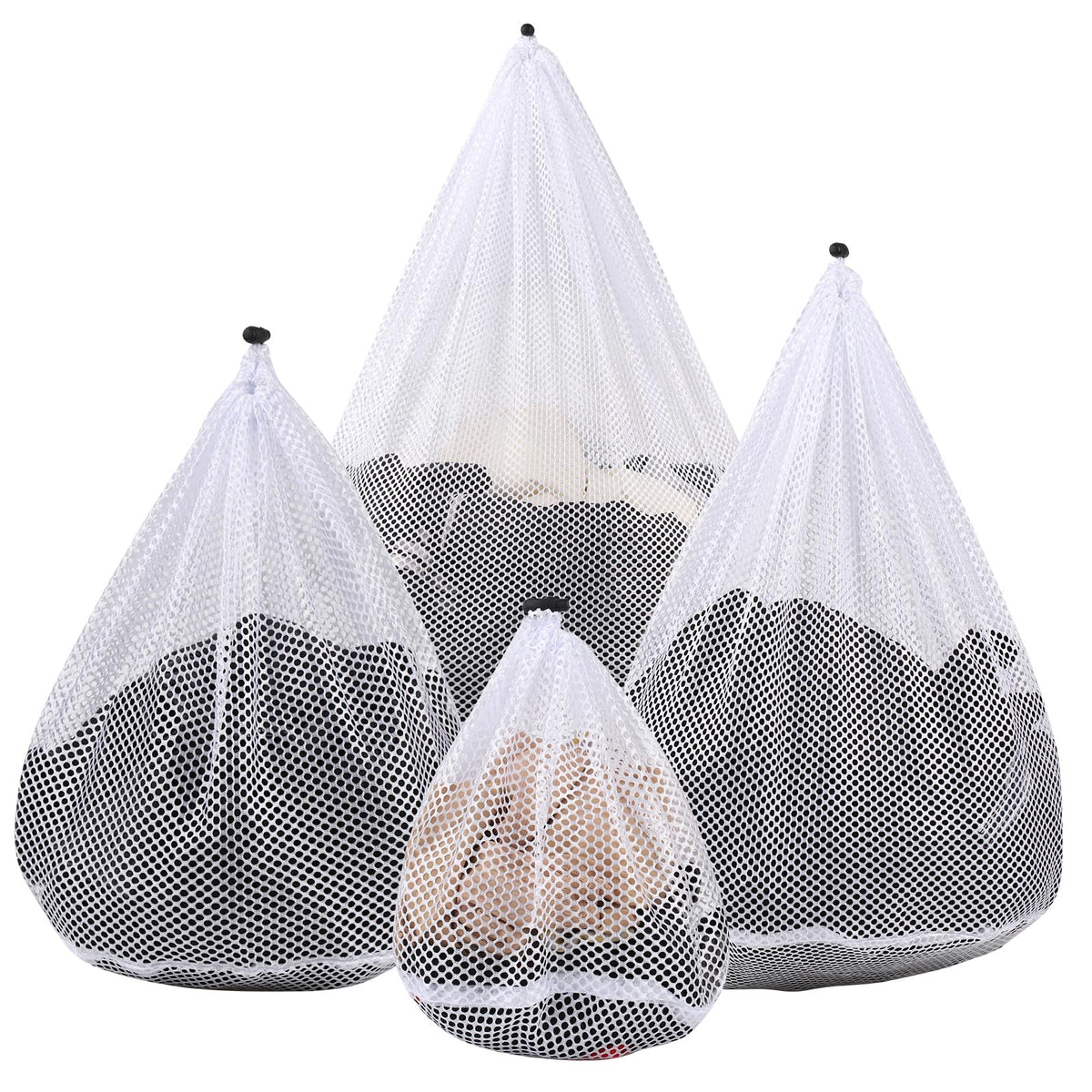 3 Pack XXL Mesh Laundry Bags for Delicates, Extra Large Laundry Wash Bags for Clothes,Bed Linen,Toys with Drawstring Closure Sturdy(3 XXLarge 28 x 26 Inches)