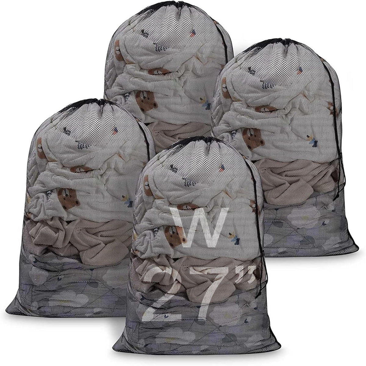 Meowoo 4Pcs Large Mesh Laundry Bag, 27×36inch
