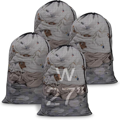 Meowoo 4Pcs Large Mesh Laundry Bag, 27×36inch