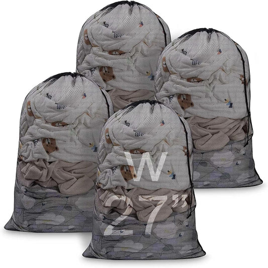 Meowoo 4Pcs Large Mesh Laundry Bag, 27×36inch