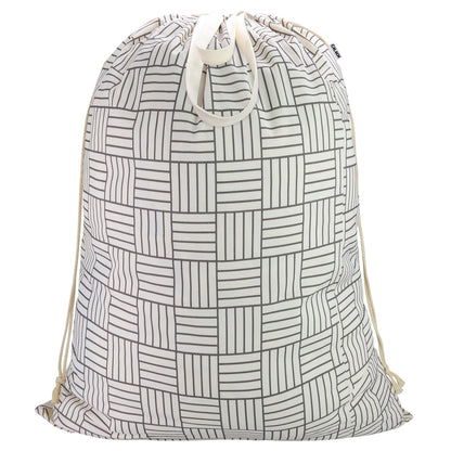 Canvas Laundry Bag 33"Wx 35"H, Extra Large Heavy Duty Hamper Liner,XL Beige