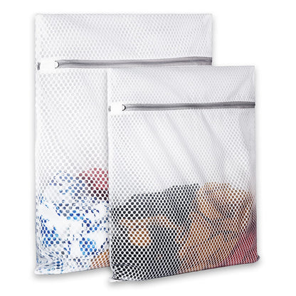 4Pcs Durable Honeycomb Mesh Laundry Bags for Delicates Reusable Wash Bag(1XX-Large 24 x 24 Inches,1X-Large 20 x 24 Inches,1 Large 16 x 20 Inches, 1 Medium 12 x 16 Inches)