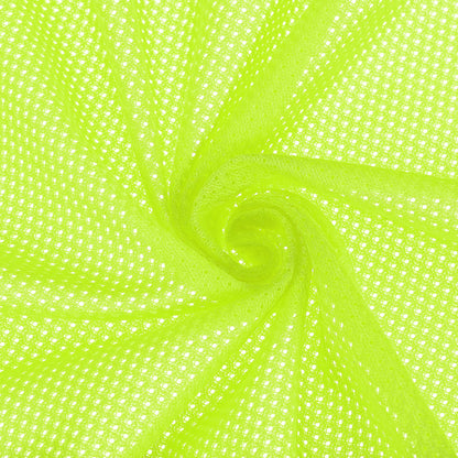 PATIKIL 62 Inch Wide Mesh Fabric Slightly Stretchy, Polyester Micro Mesh Jersey Fabric for Sewing Backpack Pocket and Straps, Netting Clothes, Shopping Bags, Deep Pumpkin Orange 1 Yard
