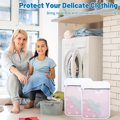 6-Pack Durable Honeycomb Mesh Laundry Bags for Delicates, 16 x 20 Inches