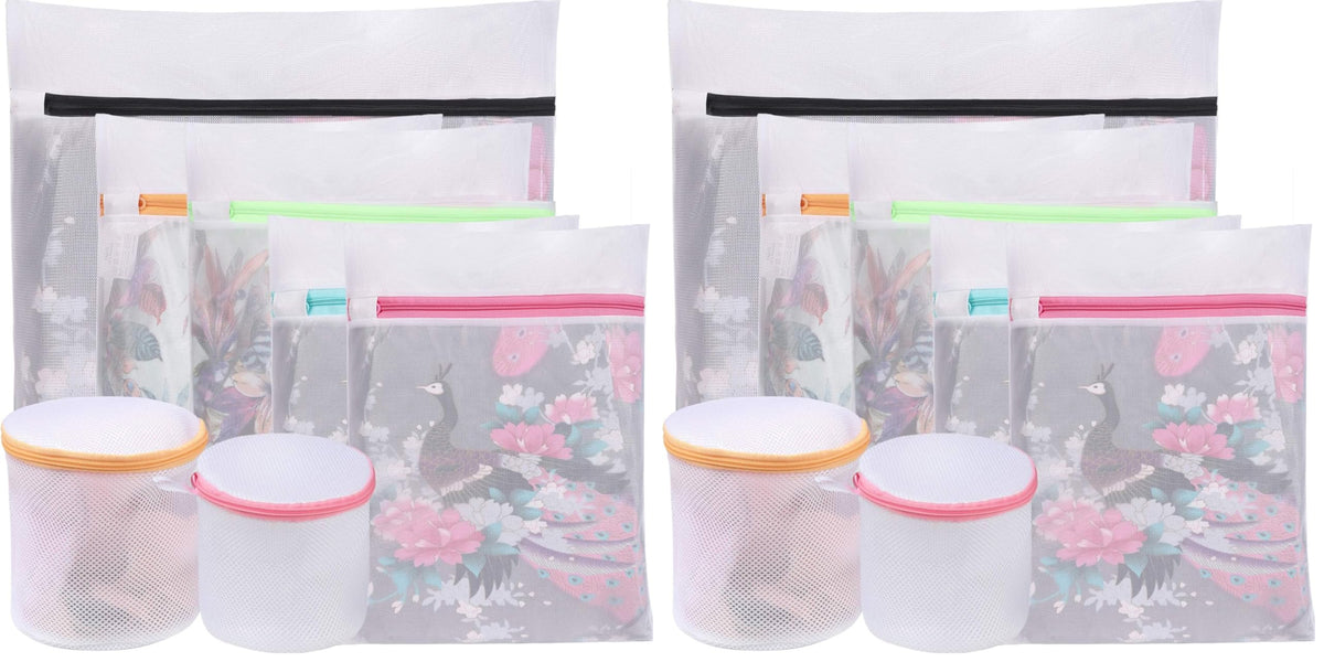 BAGAIL Laundry Bags Mesh Wash Bag for Intimates Lingerie and Delicates,4Pcs(Bra Wash Bag,6×6inch+7×7inch)