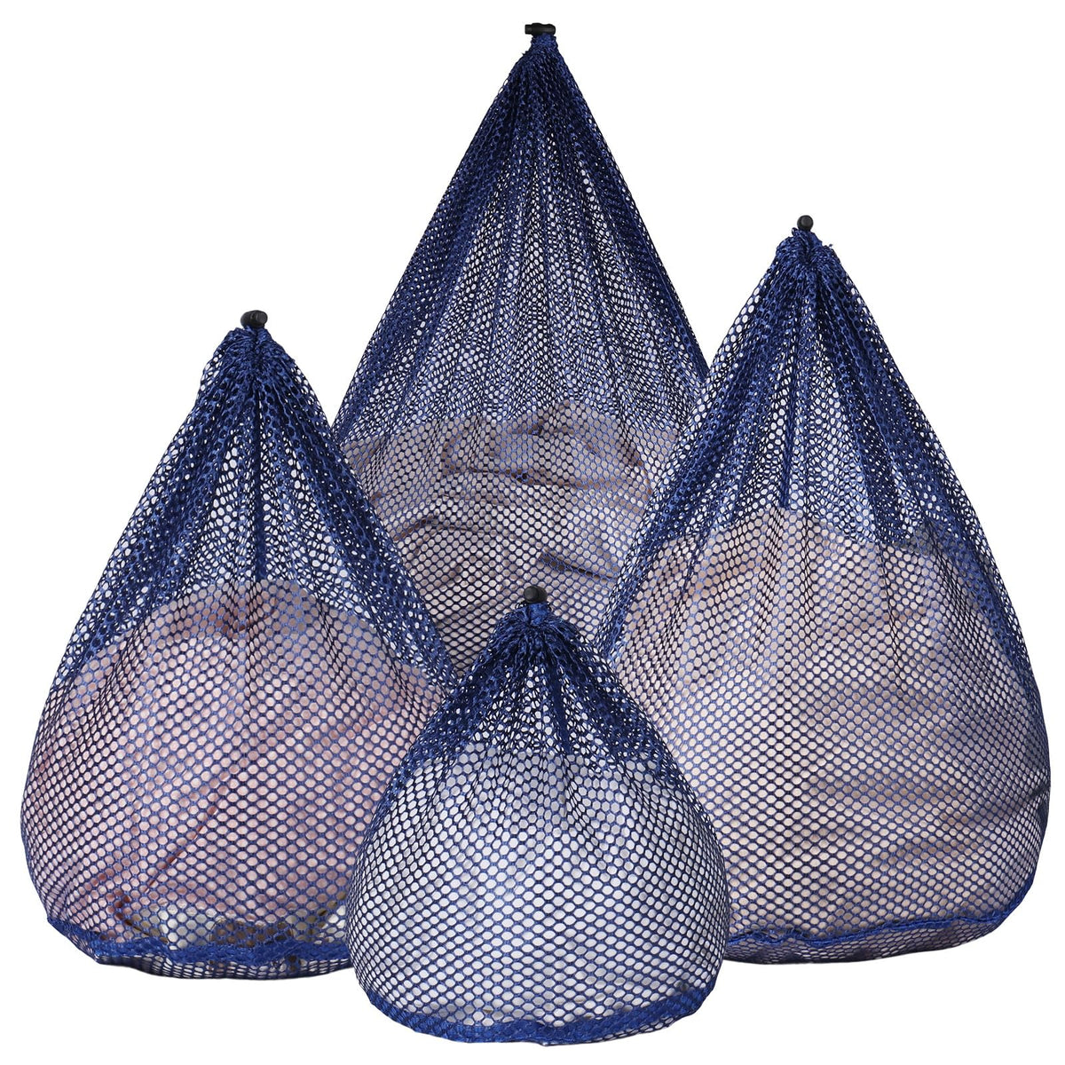 4Pcs Mesh Laundry Bags Washing Machine Mesh Wash Bags for Clothes,Underwear,Lingerie, Bed Linen with Drawstring Closure Sturdy(4 Size)