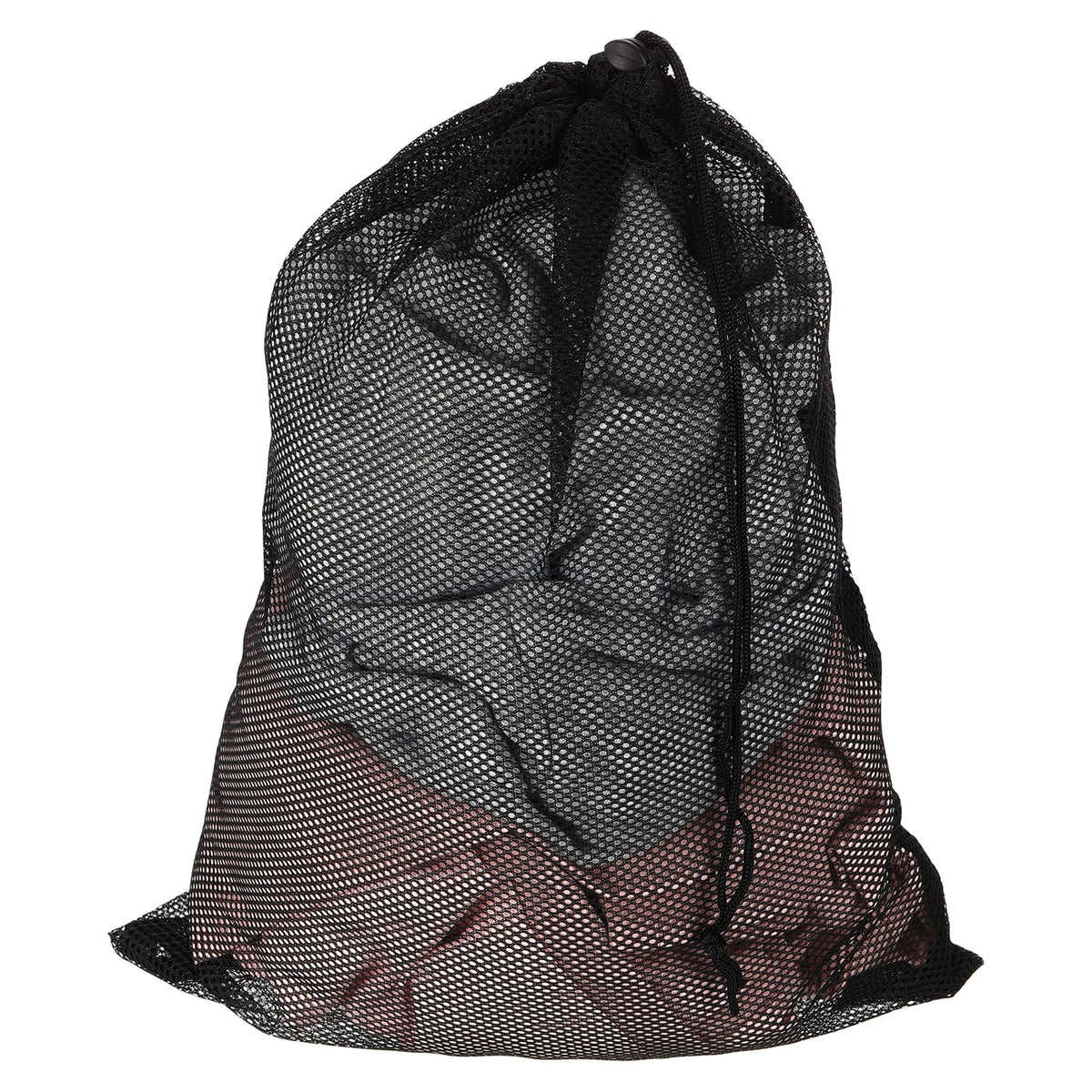uxcell Mesh Laundry Bag 27.6x35.4" Large Drawstring Net Coarse Mesh, Black