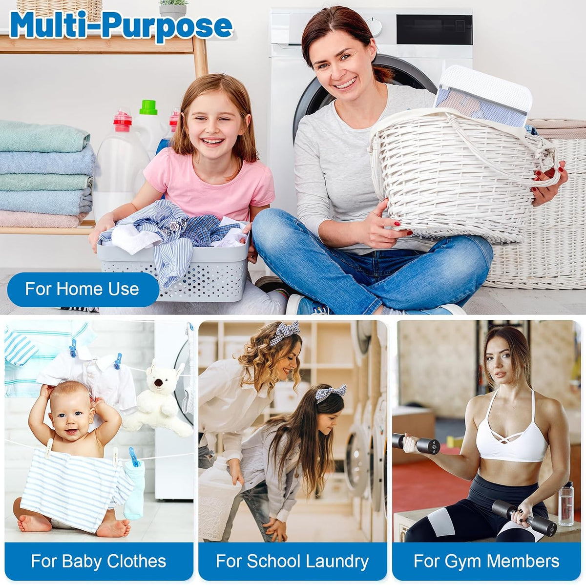 6-Pack Durable Honeycomb Mesh Laundry Bags for Delicates, 16 x 20 Inches