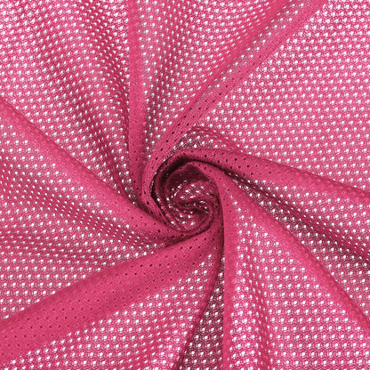 PATIKIL 62 Inch Wide Mesh Fabric Slightly Stretchy, Polyester Micro Mesh Jersey Fabric for Sewing Backpack Pocket and Straps, Netting Clothes, Shopping Bags, Deep Pumpkin Orange 1 Yard