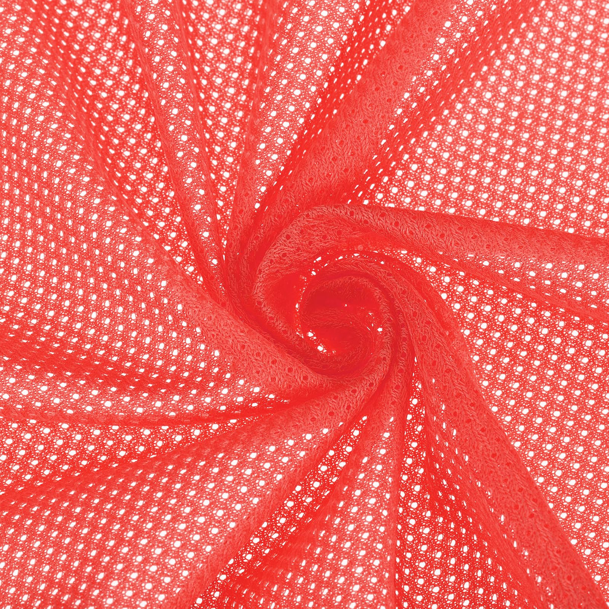 PATIKIL 62 Inch Wide Mesh Fabric Slightly Stretchy, Polyester Micro Mesh Jersey Fabric for Sewing Backpack Pocket and Straps, Netting Clothes, Shopping Bags, Deep Pumpkin Orange 1 Yard