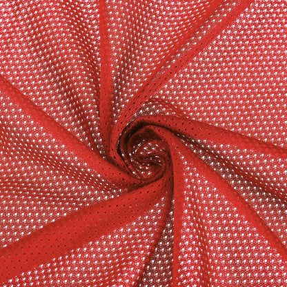 PATIKIL 62 Inch Wide Mesh Fabric Slightly Stretchy, Polyester Micro Mesh Jersey Fabric for Sewing Backpack Pocket and Straps, Netting Clothes, Shopping Bags, Deep Pumpkin Orange 1 Yard
