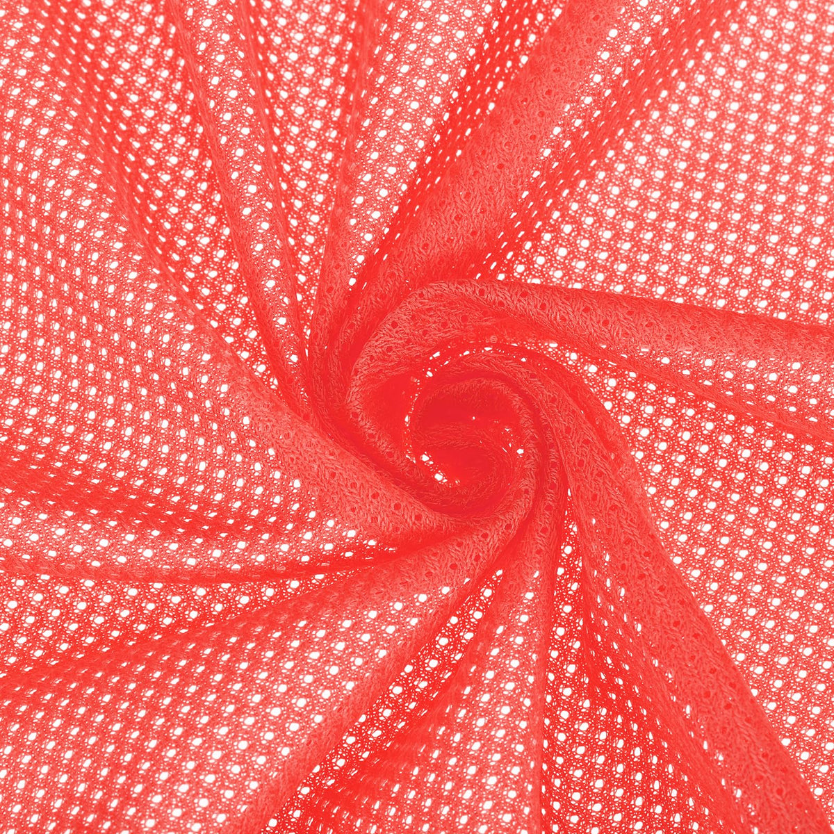 PATIKIL 62 Inch Wide Mesh Fabric Slightly Stretchy, Polyester Micro Mesh Jersey Fabric for Sewing Backpack Pocket and Straps, Netting Clothes, Shopping Bags, Deep Pumpkin Orange 1 Yard