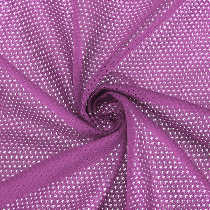 PATIKIL 62 Inch Wide Mesh Fabric Slightly Stretchy, Polyester Micro Mesh Jersey Fabric for Sewing Backpack Pocket and Straps, Netting Clothes, Shopping Bags, Deep Pumpkin Orange 1 Yard