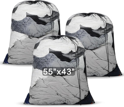 3 Pack Extra Large Mesh Laundry Bags 55" x 43" XL Mesh Laundry Bags