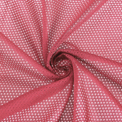 PATIKIL 62 Inch Wide Mesh Fabric Slightly Stretchy, Polyester Micro Mesh Jersey Fabric for Sewing Backpack Pocket and Straps, Netting Clothes, Shopping Bags, Deep Pumpkin Orange 1 Yard