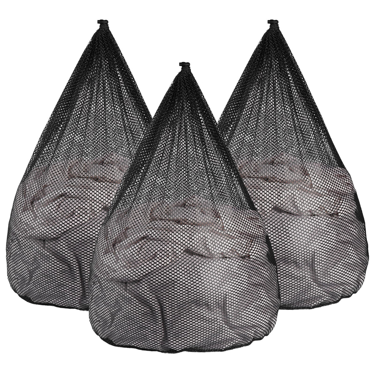 4Pcs Mesh Laundry Bags Washing Machine Mesh Wash Bags for Clothes,Underwear,Lingerie, Bed Linen with Drawstring Closure Sturdy(4 Size)