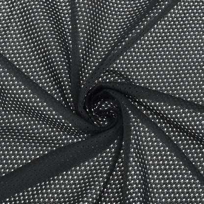 PATIKIL 62 Inch Wide Mesh Fabric Slightly Stretchy, Polyester Micro Mesh Jersey Fabric for Sewing Backpack Pocket and Straps, Netting Clothes, Shopping Bags, Deep Pumpkin Orange 1 Yard