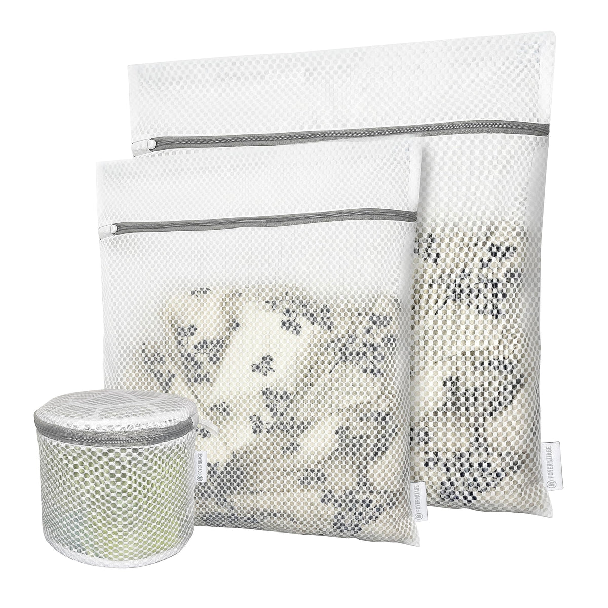Honeycomb Mesh Laundry Bags for Delicates, Travel Storage Organize Bags,Clothing Washing Bags for Underwear, Lingerie, Bra, Blouse, Stocking, Socks, Jacket, Coat, Blanket, Shoes,Extra Strong(S+M+L)
