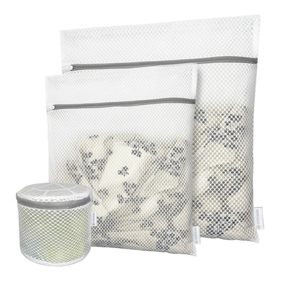 Honeycomb Mesh Laundry Bags for Delicates, Travel Storage Organize Bags,Clothing Washing Bags for Underwear, Lingerie, Bra, Blouse, Stocking, Socks, Jacket, Coat, Blanket, Shoes,Extra Strong(S+M+L)