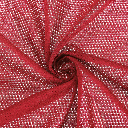 PATIKIL 62 Inch Wide Mesh Fabric Slightly Stretchy, Polyester Micro Mesh Jersey Fabric for Sewing Backpack Pocket and Straps, Netting Clothes, Shopping Bags, Deep Pumpkin Orange 1 Yard