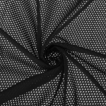 PATIKIL 62 Inch Wide Mesh Fabric Slightly Stretchy, Polyester Micro Mesh Jersey Fabric for Sewing Backpack Pocket and Straps, Netting Clothes, Shopping Bags, Deep Pumpkin Orange 1 Yard