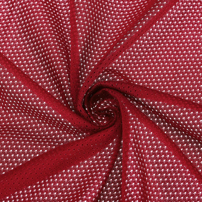 PATIKIL 62 Inch Wide Mesh Fabric Slightly Stretchy, Polyester Micro Mesh Jersey Fabric for Sewing Backpack Pocket and Straps, Netting Clothes, Shopping Bags, Deep Pumpkin Orange 1 Yard