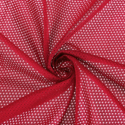 PATIKIL 62 Inch Wide Mesh Fabric Slightly Stretchy, Polyester Micro Mesh Jersey Fabric for Sewing Backpack Pocket and Straps, Netting Clothes, Shopping Bags, Deep Pumpkin Orange 1 Yard