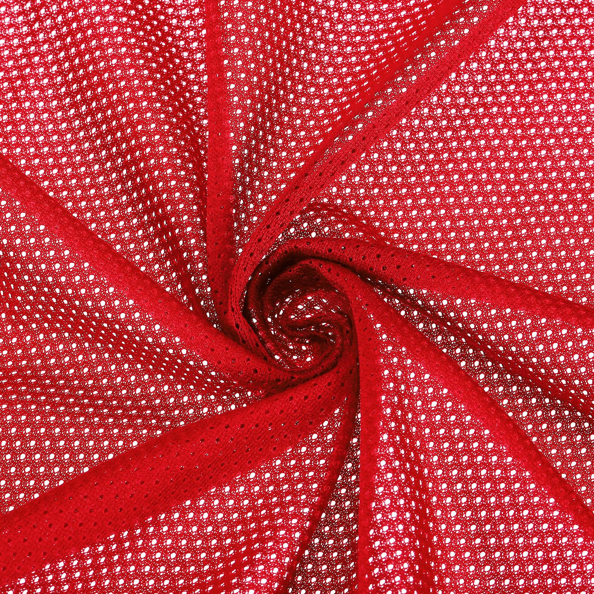 PATIKIL 62 Inch Wide Mesh Fabric Slightly Stretchy, Polyester Micro Mesh Jersey Fabric for Sewing Backpack Pocket and Straps, Netting Clothes, Shopping Bags, Deep Pumpkin Orange 1 Yard