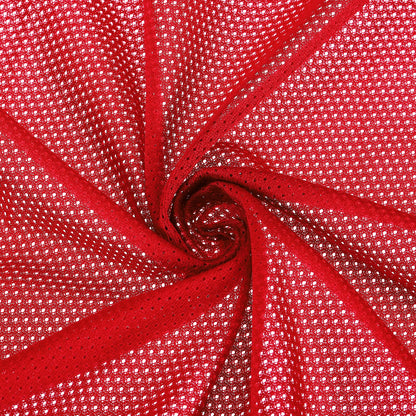 PATIKIL 62 Inch Wide Mesh Fabric Slightly Stretchy, Polyester Micro Mesh Jersey Fabric for Sewing Backpack Pocket and Straps, Netting Clothes, Shopping Bags, Deep Pumpkin Orange 1 Yard