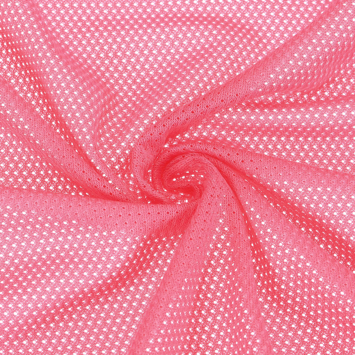 PATIKIL 62 Inch Wide Mesh Fabric Slightly Stretchy, Polyester Micro Mesh Jersey Fabric for Sewing Backpack Pocket and Straps, Netting Clothes, Shopping Bags, Deep Pumpkin Orange 1 Yard