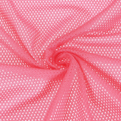 PATIKIL 62 Inch Wide Mesh Fabric Slightly Stretchy, Polyester Micro Mesh Jersey Fabric for Sewing Backpack Pocket and Straps, Netting Clothes, Shopping Bags, Deep Pumpkin Orange 1 Yard