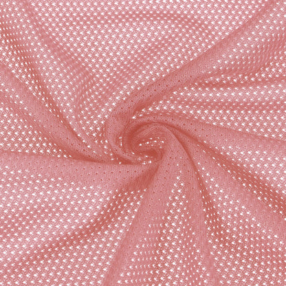 PATIKIL 62 Inch Wide Mesh Fabric Slightly Stretchy, Polyester Micro Mesh Jersey Fabric for Sewing Backpack Pocket and Straps, Netting Clothes, Shopping Bags, Deep Pumpkin Orange 1 Yard