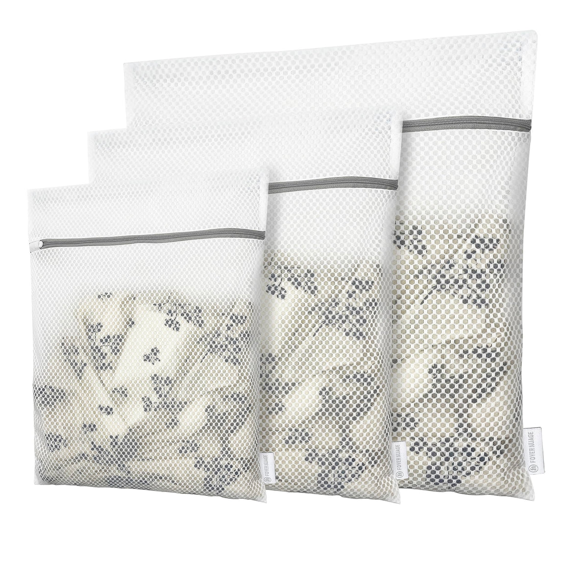 Honeycomb Mesh Laundry Bags for Delicates, Travel Storage Organize Bags,Clothing Washing Bags for Underwear, Lingerie, Bra, Blouse, Stocking, Socks, Jacket, Coat, Blanket, Shoes,Extra Strong(S+M+L)