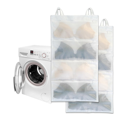 Bra bags for laundry, 1 Pack – Holds 4 A–D Cups, 4-in-1 Cleans, Dries, Stores & Dust-Proof, Bra Washing Bags for Laundry Experience better than a single washing net