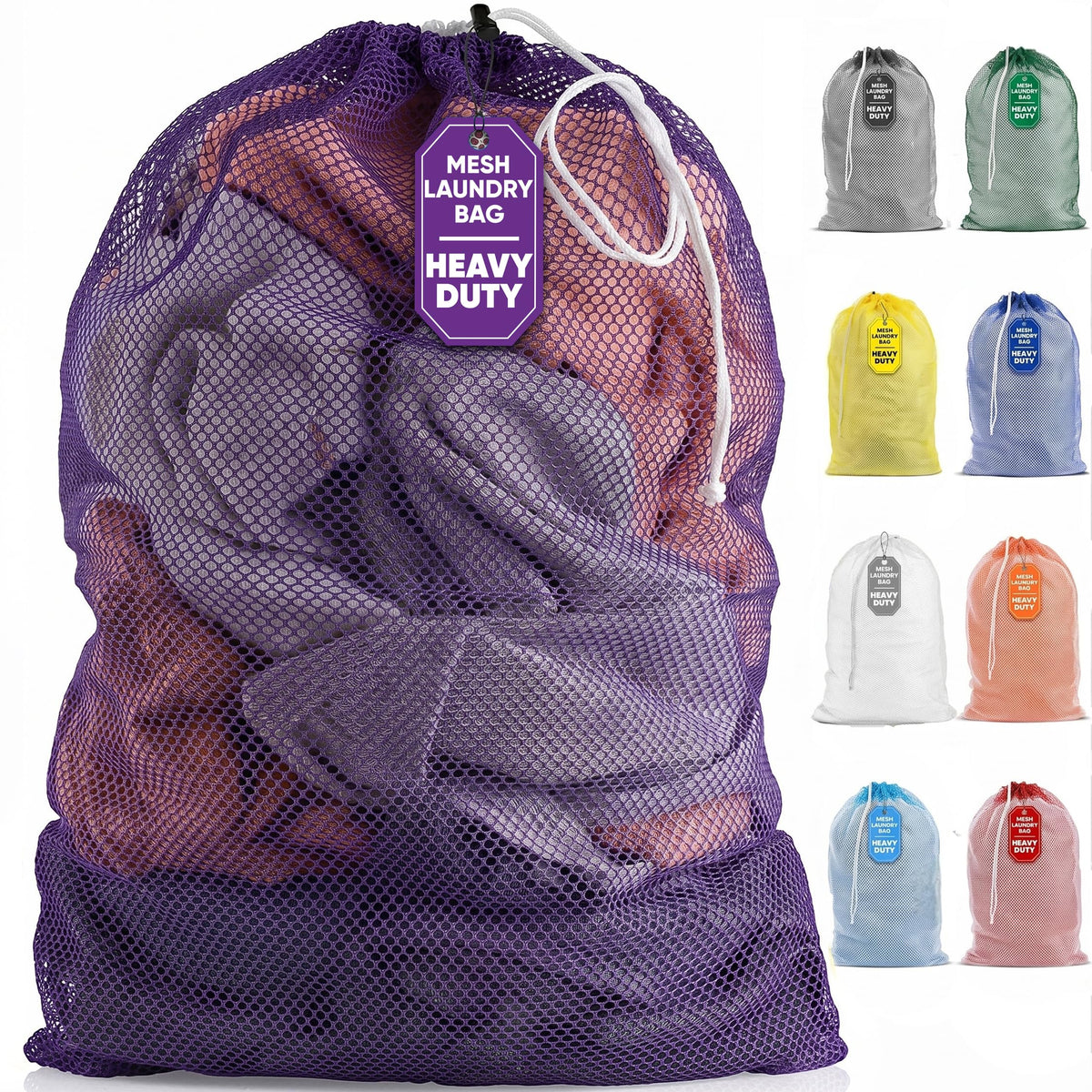 Handy Laundry Mesh Laundry Bags 2 Pack, XL 24x36 in, Heavy Duty Nylon