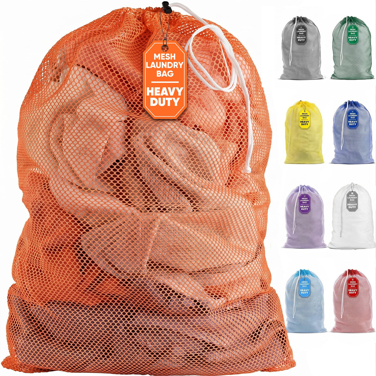 Handy Laundry Mesh Laundry Bags 2 Pack, XL 24x36 in, Heavy Duty Nylon