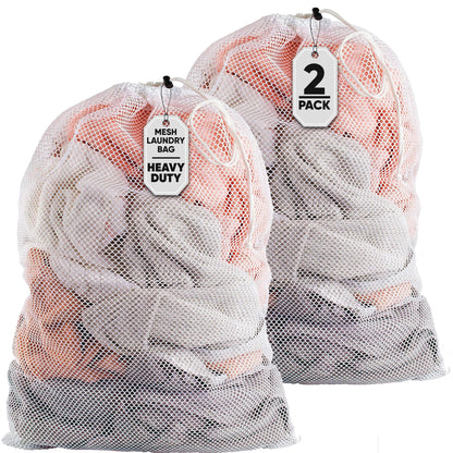 Handy Laundry Mesh Laundry Bags 2 Pack, XL 24x36 in, Heavy Duty Nylon