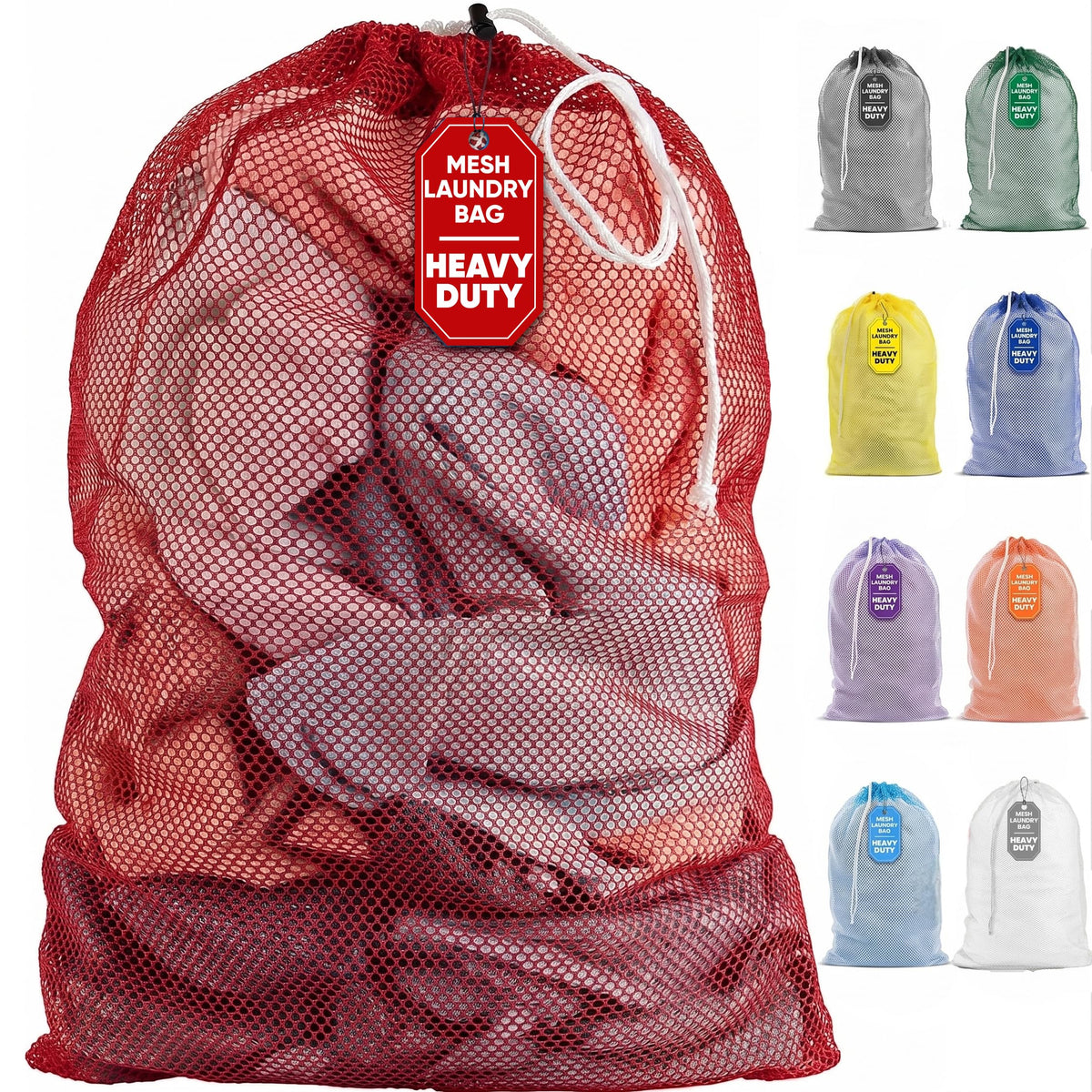 Handy Laundry Mesh Laundry Bags 2 Pack, XL 24x36 in, Heavy Duty Nylon