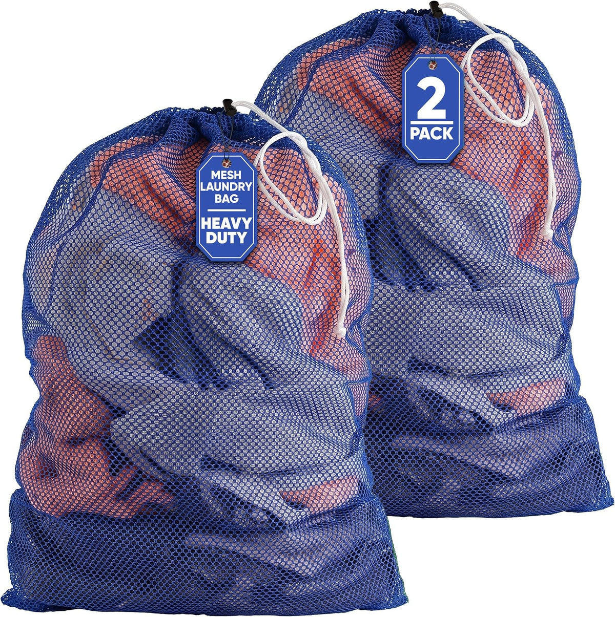 Handy Laundry Mesh Laundry Bags 2 Pack, XL 24x36 in, Heavy Duty Nylon