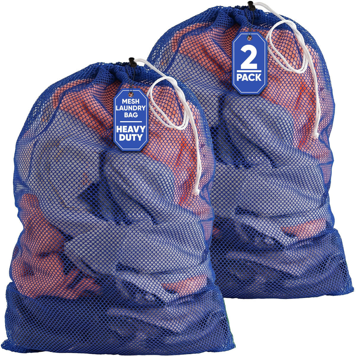 Handy Laundry Mesh Laundry Bags 2 Pack, XL 24x36 in, Heavy Duty Nylon