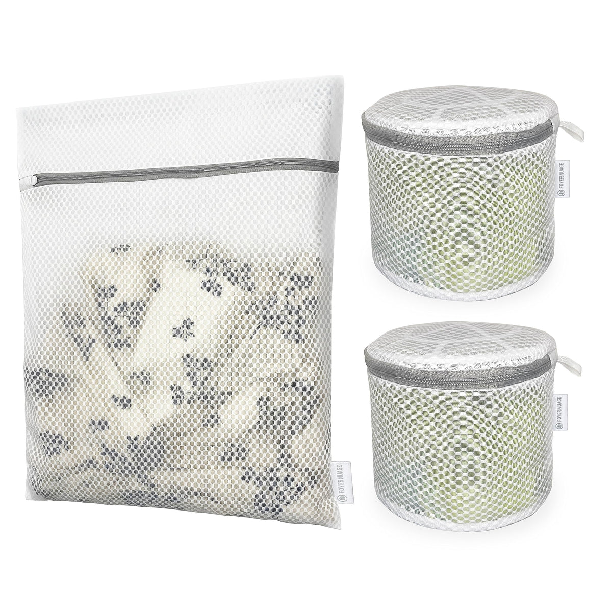 Honeycomb Mesh Laundry Bags for Delicates, Travel Storage Organize Bags,Clothing Washing Bags for Underwear, Lingerie, Bra, Blouse, Stocking, Socks, Jacket, Coat, Blanket, Shoes,Extra Strong(S+M+L)